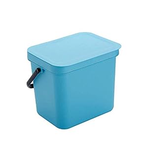 MADHEHAO Vuilnisbak Keuken wandgemonteerde rechthoekige vuilnisbak met deksel voor huishoudelijk gebruik, afmeting: 22,5…