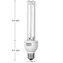 COOSPIDER UV 25 Watts UVC Light Bulb with Ozone, UV