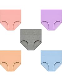 K-cheony Comfort - Bragas de cintura alta de algodón para mujer, talla regular y grande