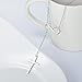 Infinity Cross Pendant Y Necklace Lariat Style 925 Sterling Silver