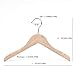 Cocomaya Pack of 10 Wooden Kids Baby Children Toddler Hanger Coats Clothes Hanger with 360 Swivel Hook (12.6 Inch Natural Unfinished Color)