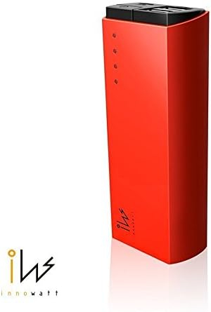 Innowatt 6000mAh Dual Port Fast Charging High Capacity External Battery Pack Power Bank (Red)