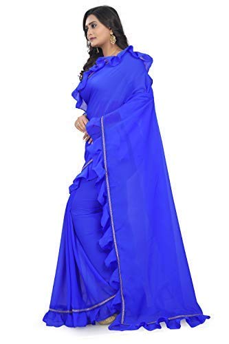 aradhya fashion women's marbal art saree with banglori blouse piece