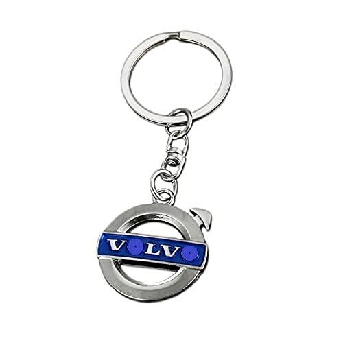 Car Logo Key Chain Ring - 3D Chrome Metal Car Keychain Keyring Family Present compatible with Volwo volo xc60 xc40 Cars