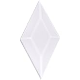 2"X4" Diamond Clear Glass Bevel 10 Pack