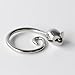 Alessi Pip Key Ring Aleesi FGO02 Pip Key Ring, Silver