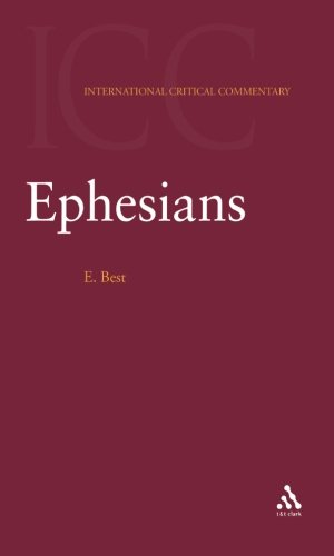 Ephesians (International Critical Commentary)