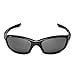 Walleva Black Polarized Replacement Lenses for Oakley Straight Jacket Sunglasses