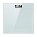 RIVIO 440 lb High Capacity Digital Body Weight Bathroom Scale with Large LCD Backlight Display, Step-On Technology High Precision Measurements, 6mm Tempered Glass White