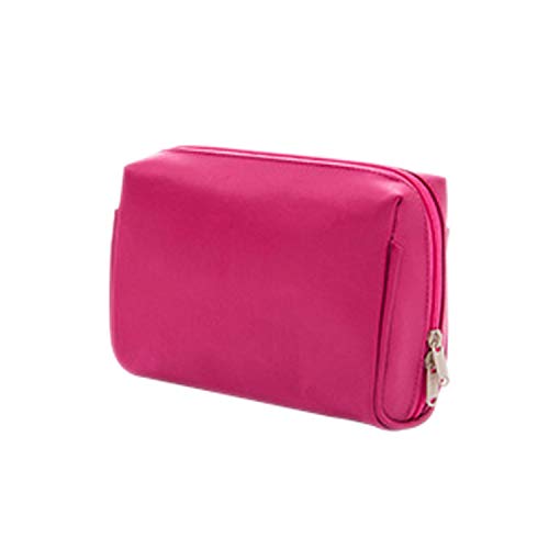 Portable Make Up Women Makeup Organizer Bag Girls Cosmetic Bag Toiletry Travel Kits Storage Bag Hand Bag,Rose Red