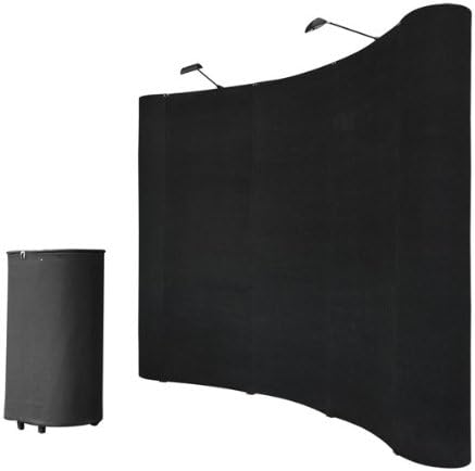 8'x8' Portable Trade Show Display Booth Pop up Black w/ Case