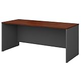 bush business furniture series c 72w x 30d office desk in hansen cherry