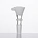Glass Bowl Glass Herb Holder with Honeycomb Screen (14mm male, White)