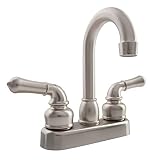 Dura Faucet (DF-PB150C-SN RV Bar Faucet with Classical Levers - 6-inch Spout (Brushed Satin Nickel)