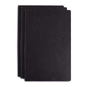 DOODLE Trio Set of 3 Undated A5 Soft Bound Notebook Diary (Ruled + Grid + Blank, 80 pages Each)