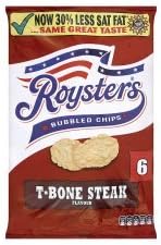 Roysters Chips T-Bone Steak Flavour 6Pk x 4
