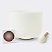 TOPFUND 8 inch C Note Crystal Singing Bowl Root Chakra with Heavy Duty Carrying Case and Suede Mallet