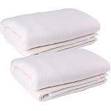 Tosnail Pack of 2 Sheets 45-Inch x 60-Inch Soft Natural Cotton Batting for Quilts, Craft and Wearable Arts