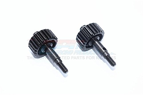 Traxxas TRX-4 Trail Defender Crawler Upgrade Parts Stainless Steel #45 Portal Drive Output Spindle Gear 23T - 2Pc Set Black