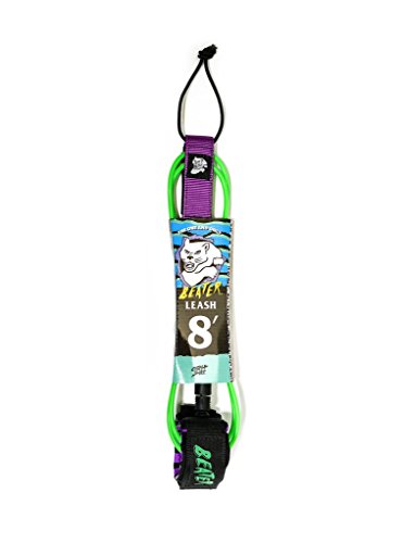 Catch Surf Beater 8' Leash, Green/Purple