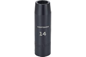 CRAFTSMAN Deep Impact Socket, Metric, 1/2-Inch Drive, 14mm (CMMT16075)