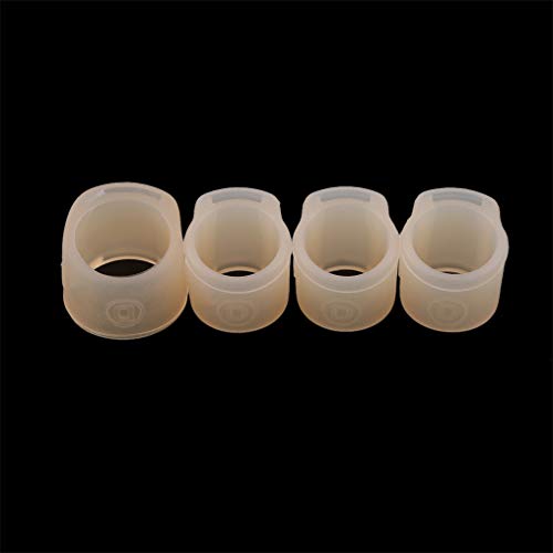 GUAngqi 4PCS/Box Protect Finger Nail Set for Chinese Classical Musical Instruments Zither Accessories,Left Hand,Silica Gel