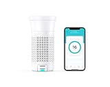 Wynd Plus - Smart Portable Personal Air Purifier for Travel, Home, Office with Detachable Air Quality Tracker - White Matte
