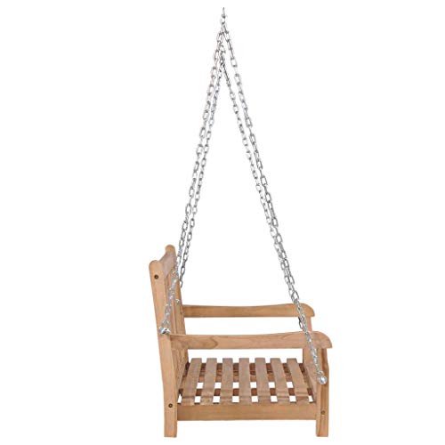 vidaXL Teak Massiv Schaukelbank Hollywoodschaukel Gartenschaukel Gartenmöbel – Bild 4