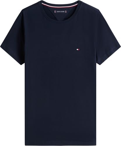 Herren T-Shirt Kurzarm Core Stretch Slim Fit, Blau (Desert Sky), M