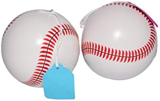 Gender Reveal Baseballs 1 Pink 1 Blue + Free Party Balloons - Made with Organic Powder - Sex Reveal - Team Boy and Team Girl - Gender Reveal Party Supplies - Baby Shower - Highest Quality Reveal Balls