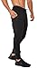 YoungLA Slim Fit Joggers for Men | French Terry Cotton Skinny Tapered Sweatpants | Gym Sports Activewear Workout Clothes 2o2 Black Large