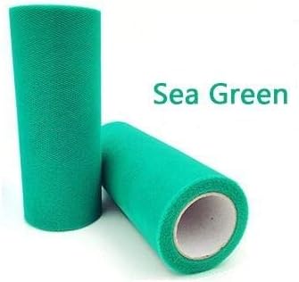 INFInxt Tulle Tutu Rolls for DIY Party Decoration Art & Craft Table Skirt (sea Green, 50 Yard)