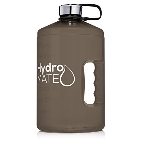 HydroMATE 1 Gallon Motivational Water Bottle with Time Marker Large BPA