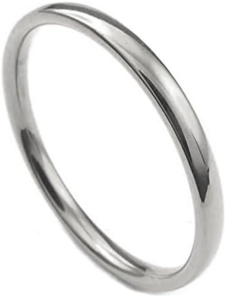 Joybeauty Unisex 4mm Stainless Steel Comfort Fit Wedding Band Ring High Polished Plain Classy Ring Size 7 (Steel)