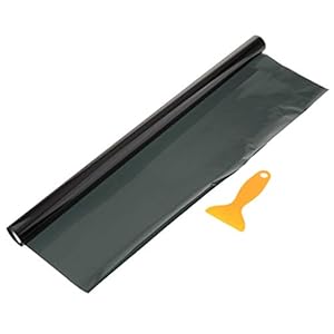 perfk Window raamfolie getint folie krasbestendig warmte-isolatie folie – zwart, 50 cm
