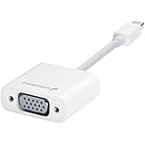Fosmon HD1826 Mini DisplayPort (Thunderbolt) to VGA Male to Female Adapter, White