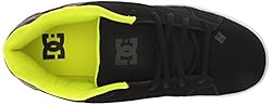 DC Men's Net XE Skate Shoe, Black/Lime, 8.5 D D US