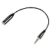 Electop 3.5mm Male (1/8 inch) to 2.5mm Female Converter Headphone Audio Extension Cable, 4 Poles Stereo Cable Support Mic/Headphone Function