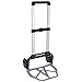 KingSo 330-lb Folding Hand Truck Heavy Duty Capacity Portable Aluminum Alloy Cart and Dolly for Luggage Travel Office Auto Moving, PVC Wheels with Double Bearings and Adjustable Handle