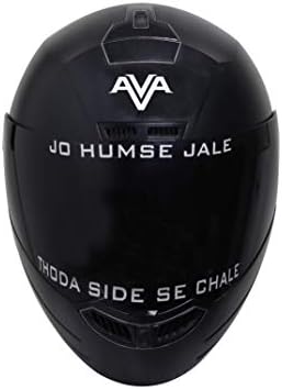 Steelbird SBA-1 AVA Full Face Helmet, ISI Certified Helmet (Large 600 MM, Dashing Black Helmet Fitted with Clear Visor and Extra Smoke Visor)