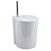 Spirella Moon Toiletborstel en afvalemmer, 2-in-1, toiletborstel, cosmetica-emmer, 6 liter, met ring voor het…