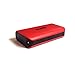 DE 5,200mah 2.1A Powerbank - Portable Smartphone/Power bank Battery Charger with Flashlight - Red Base Black Trim (In Retail Packaging)