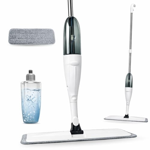 Mop Spray com Reservatório e Refil de Microfibra Lavável, Cabo Ergonômico e Cabeça 360° – Rodo Limpeza para Porcelanato, Laminado e Piso Frio – Limpeza Prática Sem Balde