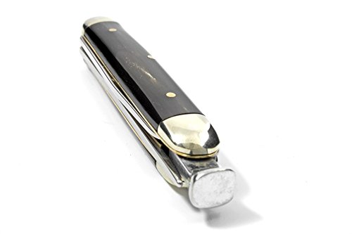 Joseph Rodgers Sheffield Handmade Gentleman's Smokers Pipe Knife Tamper Tool / Buffalo Horn Incl. Leather Sheath - Thumbnail 3