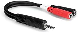 Hosa YMM-261 | 3.5 mm TRS to Dual 3.5 mm TSF Stereo Breakout Cable