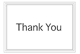 Premium Basic Thank You Cards assortment, 50 card boxed set - Bulk for Business, Office, Professional, Event, Formal, Home, All-Occasion - note cards are blank inside with envelopes. USA Made