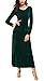Urban CoCo Women's Elegant Long Sleeve Ruched Velvet Stretchy Long Dress (XL, Green)
