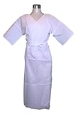 myKimono Women's Traditional Japanese Kimono Robe Yukata Underwear Onepiece hadajuban White