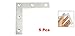 uxcell a13022500ux0184 5 Pcs 80 mm x 80 mm L Shaped 90 Degree Angle Bracket 0.8 mm Thickness, Metal