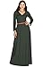 KOH KOH Sleeve V-Neck Formal Fall Cocktail Evening Gown